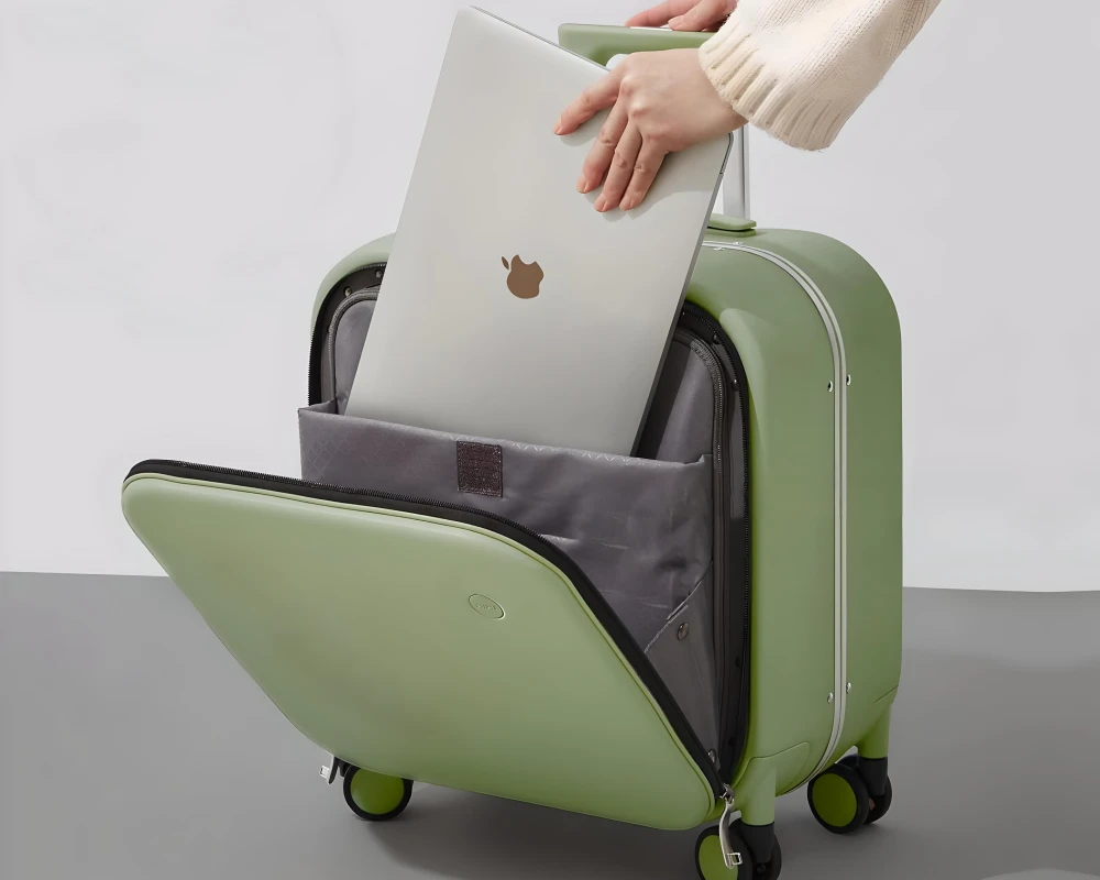 mini suitcase on wheels