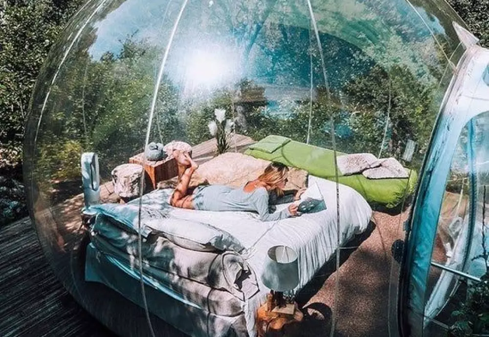 transparent bubble tent